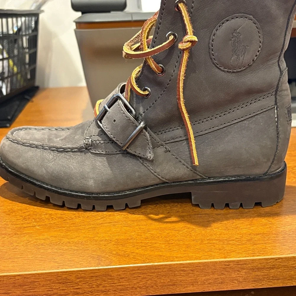 Polo by Ralph Lauren brown ranger Men's Boots size 7 excellent condition - Picture 10 of 12